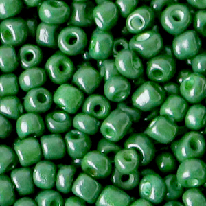 Rocailles 4mm hunter green, 20 gram